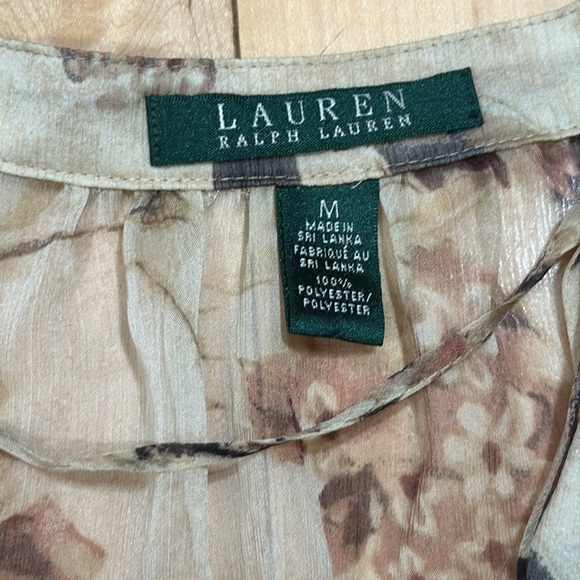 Ralph Lauren Sheer Floral Blouse - Picture 3 of 6